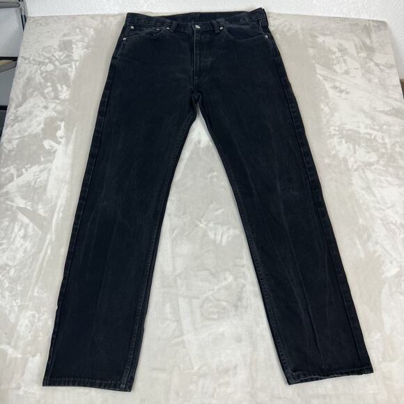Levi's Other - Levis 505 Jeans‎ Mens 36x34 Black Denim Straight Leg Dad Grunge Workwear Classic